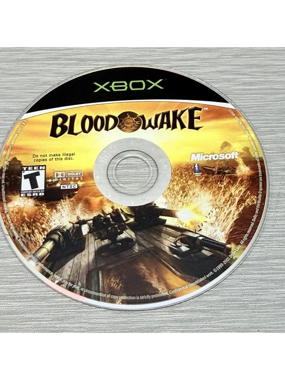 Blood Wake (Microsoft Xbox, 2002) Complete w/ Manual